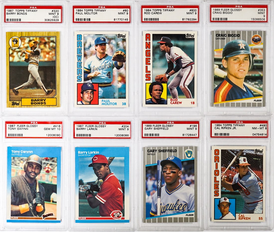 Topps Tiffany & Fleer Glossy Baseball Cards (8) (1 of 2)