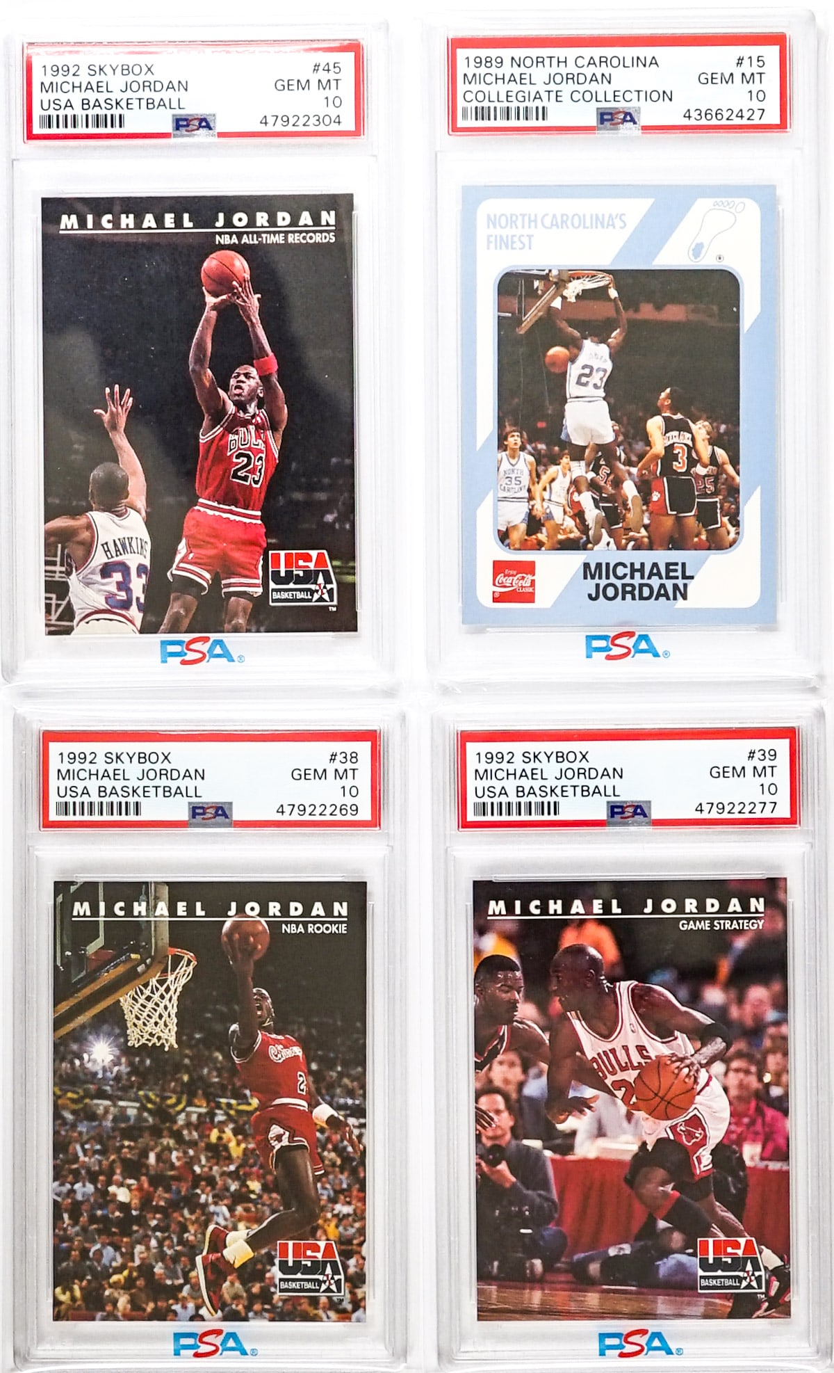 Michael Jordan PSA 10 Basketball Cards (4) (1 of 2)