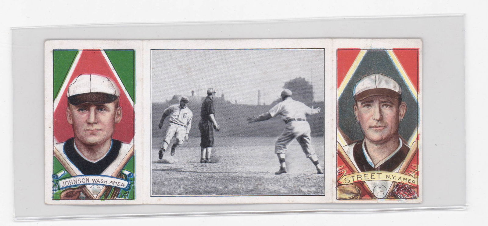 1912 T202 Hassan Triple Folder Johnson/Street (1 of 2)