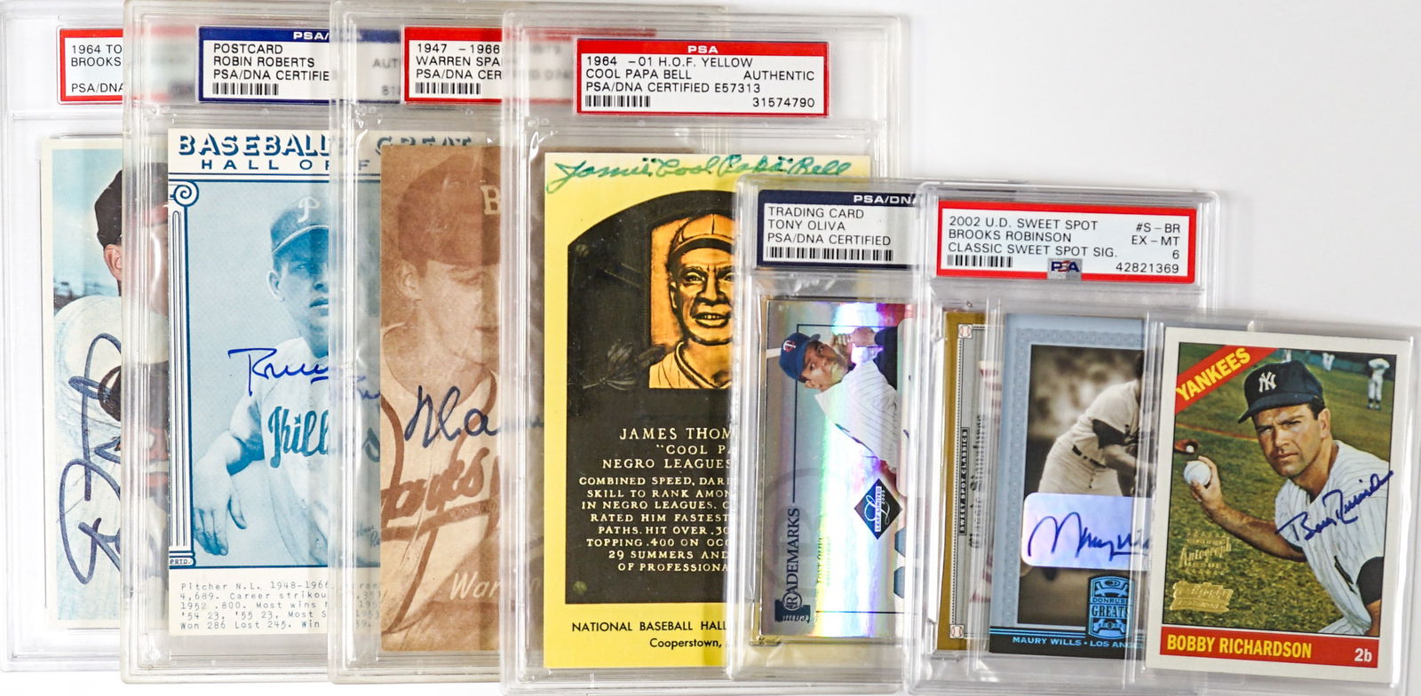 Baseball Autographs with Hall of Famers (8 pcs) (1 of 5)