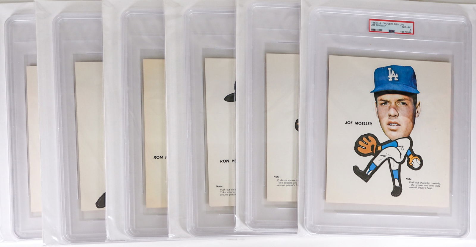 1963 L.A. Dodgers Pin-Ups Don Drysdale PSA 8 (6) (1 of 7)