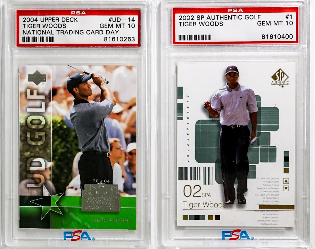 (2) Tiger Woods Golf Cards PSA 10 (1 of 2)
