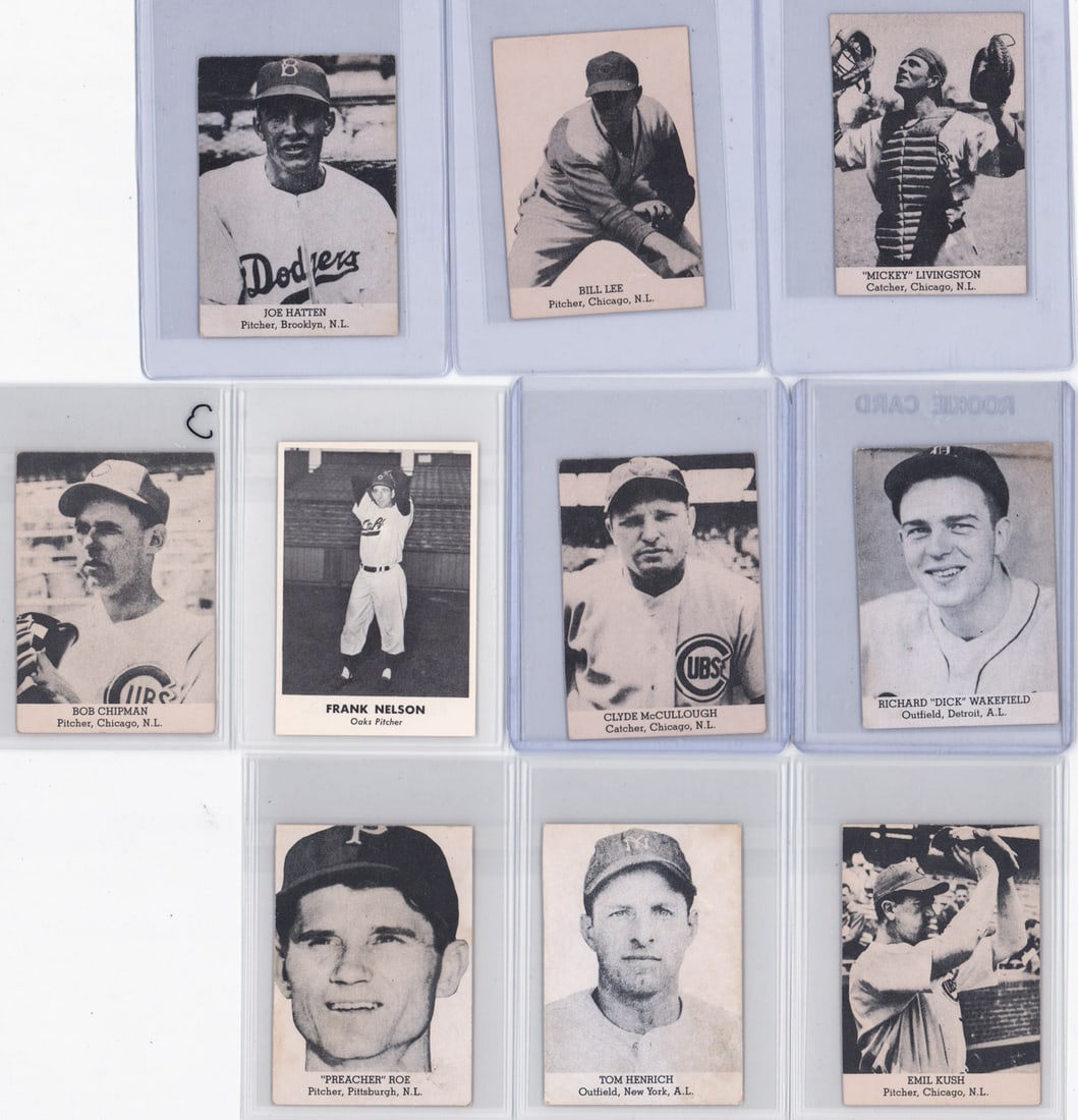 (9) Vintage Tip-Top Bread Baseball Cards (1 of 2)