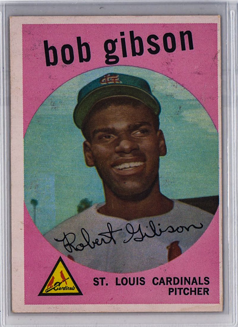 Bob Gibson 1959 Topps Rookie Card (1 of 2)