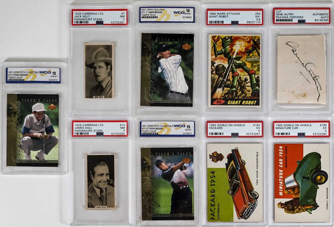 (9 pcs) Tiger Woods, others Graded/Authenticated (1 of 2)