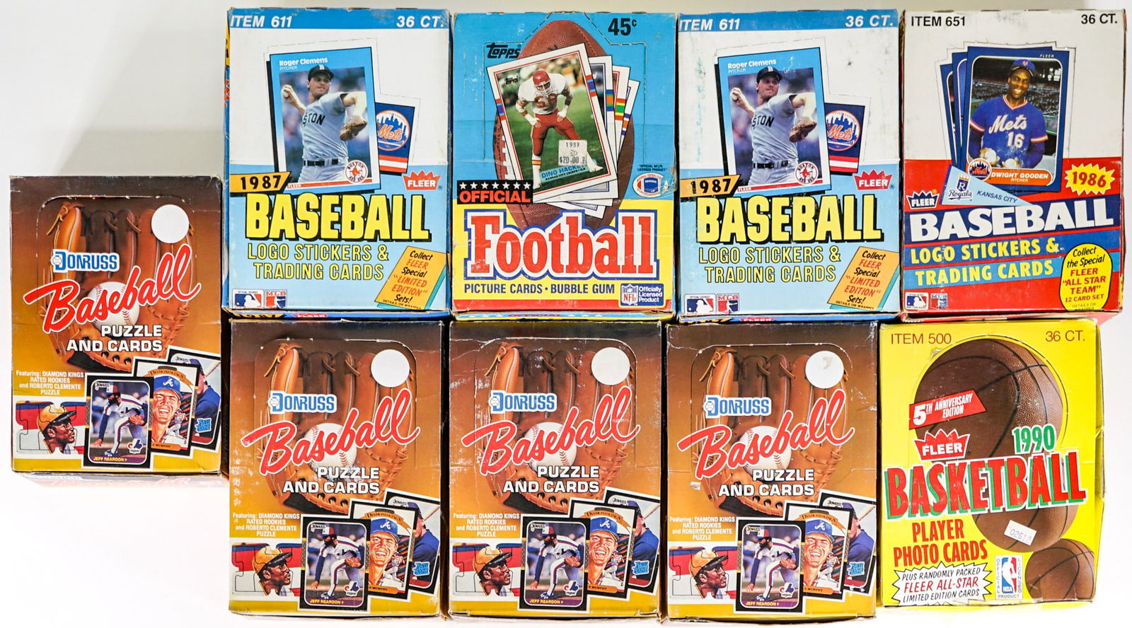 Sports Card Wax Pack Boxes Unopened Product (1 of 2)