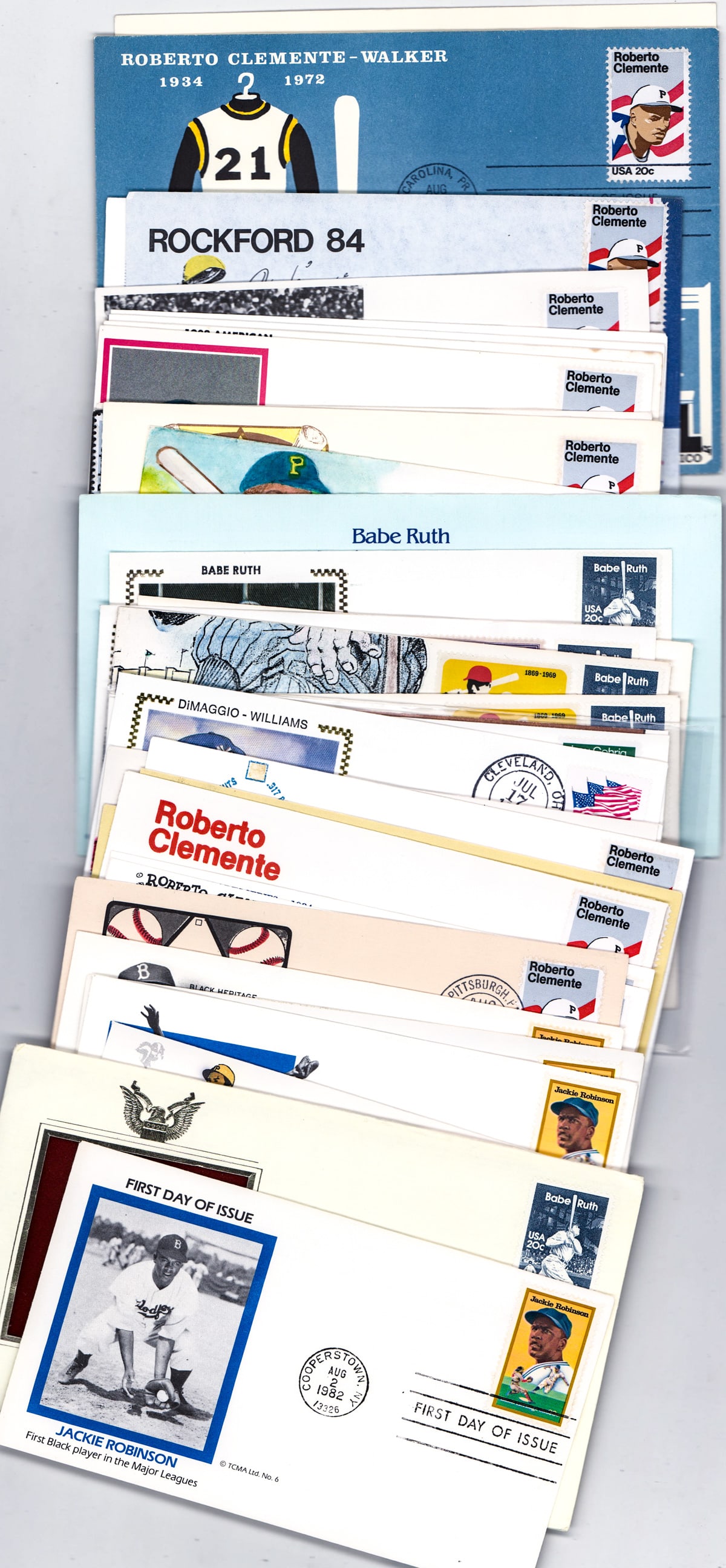 Roberto Clemente, Babe Ruth BB Comm. Covers (1 of 5)