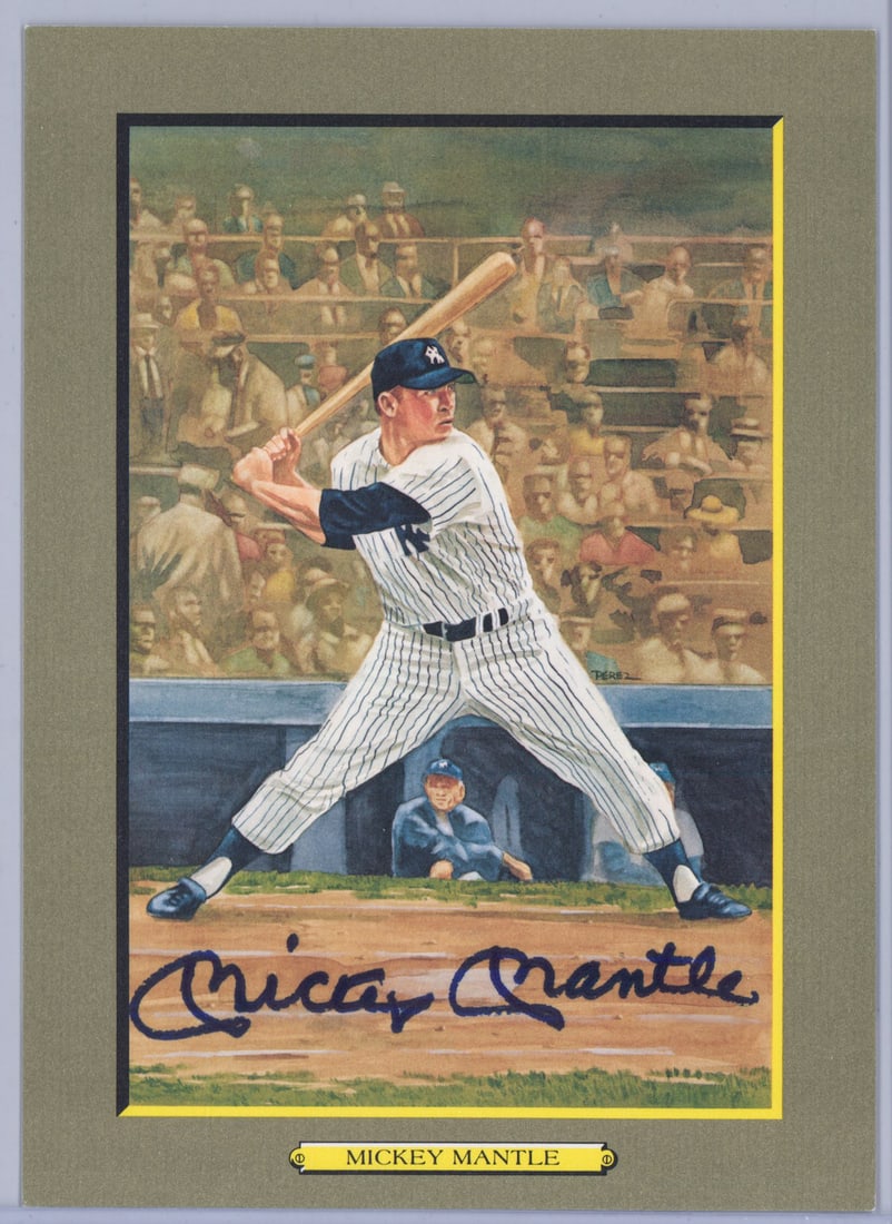 Mickey Mantle Autographed Perez-Steele BAS LOA (1 of 3)