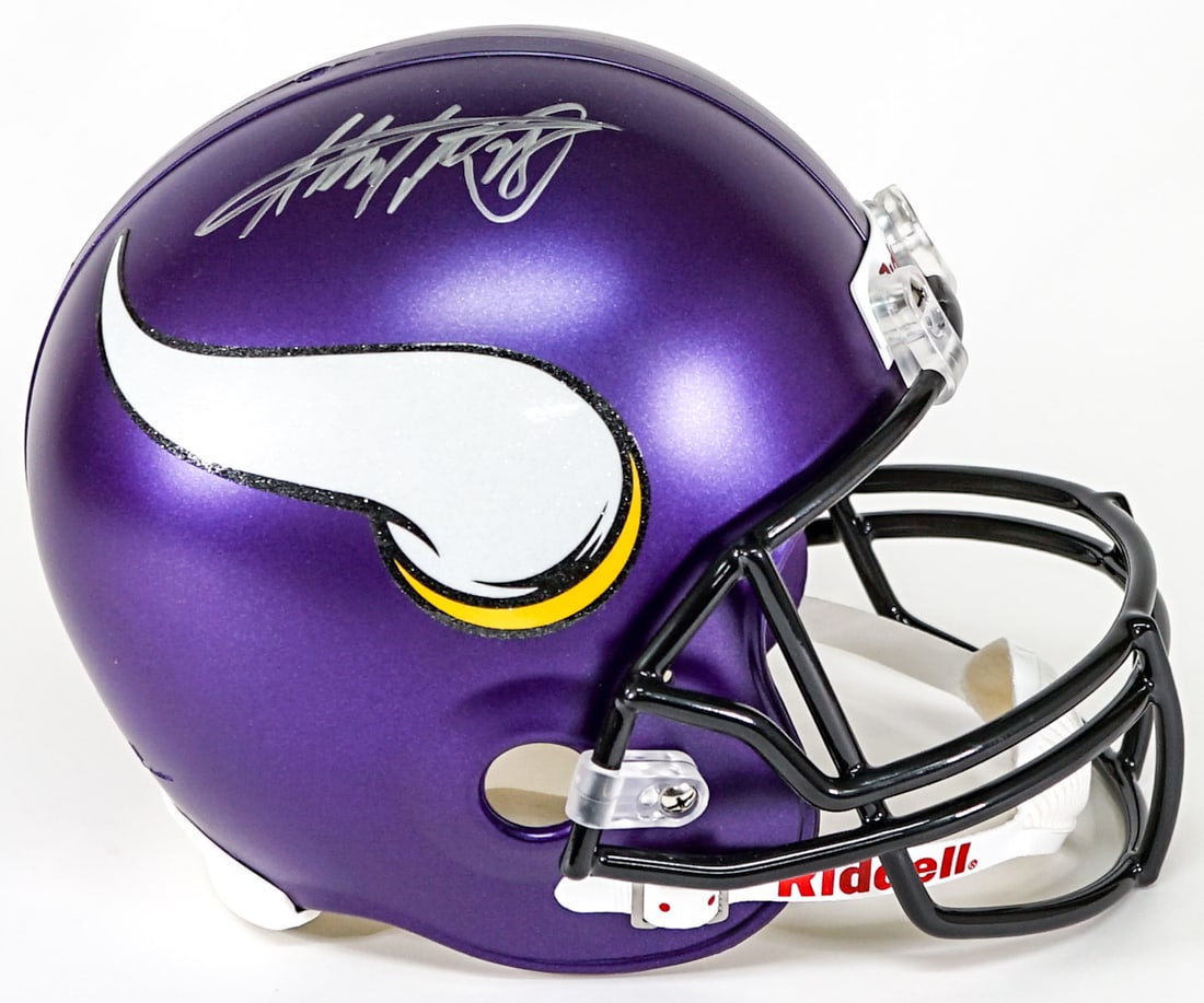 Adrian Peterson Signed Full Size Replica Helmet (1 of 8)