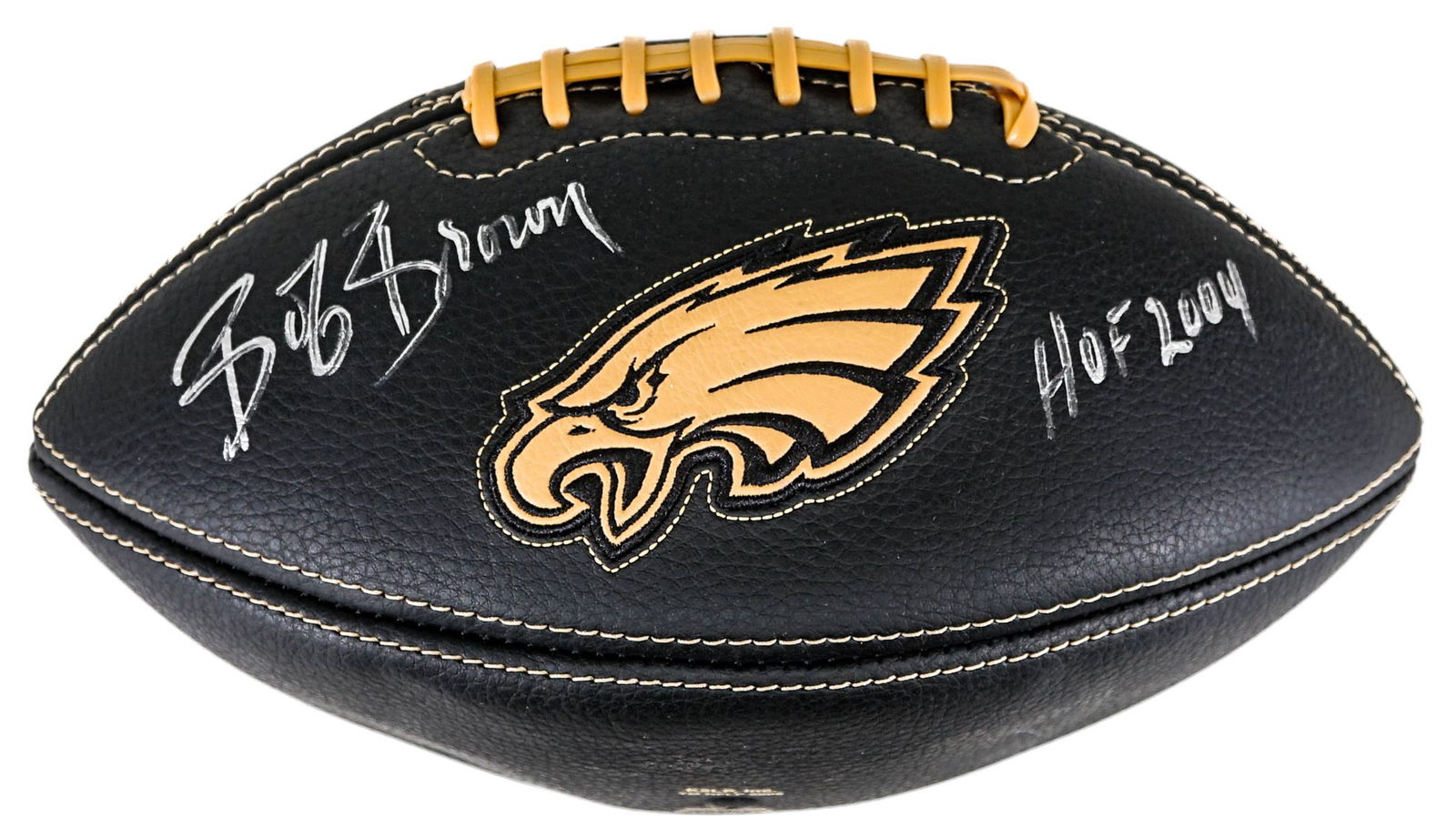 Bob Brown HOF 2004 SIGNED Football JSA (1 of 4)