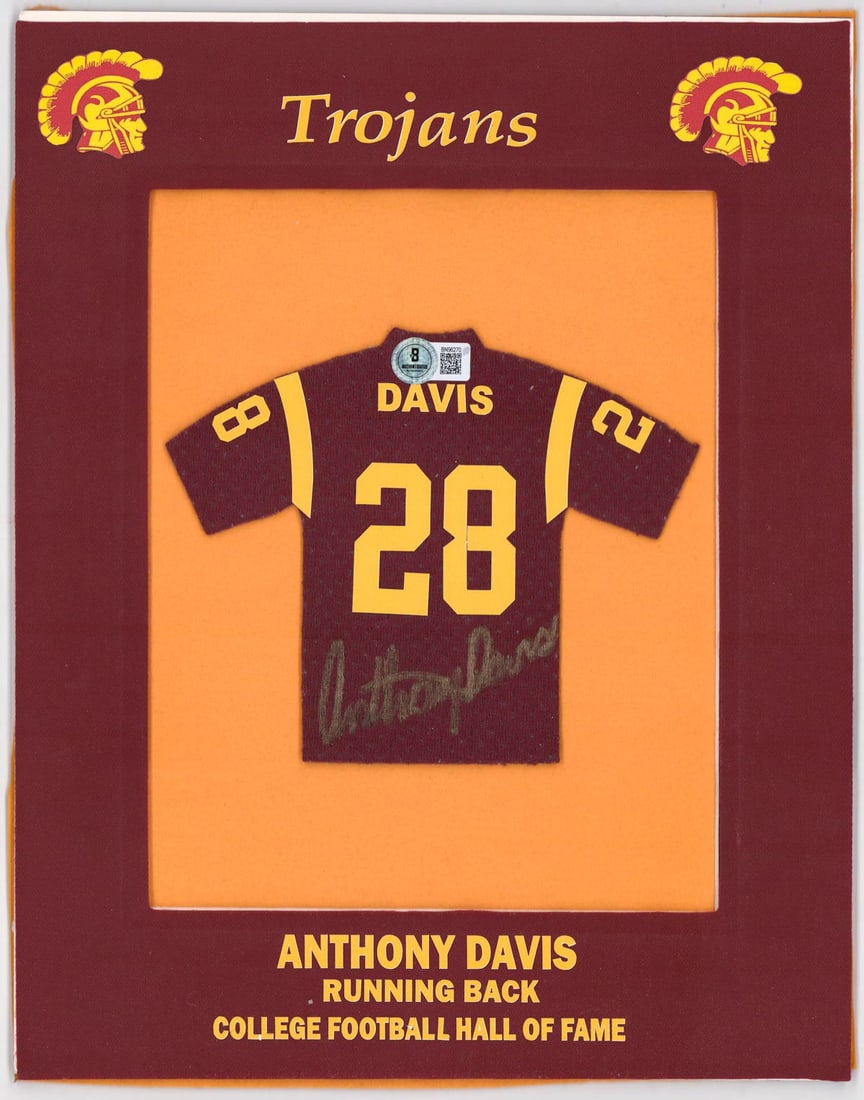 Anthony Davis Mini-Jersey SIGNED BAS COA (1 of 3)