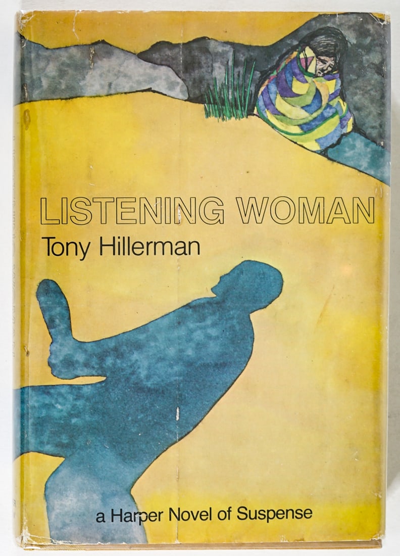 Tony Hillerman - Listening Woman 1978 1st SIGNED: Listening Woman by Tony Hillerman. Inscribed and signed on title page. 1978 first edition with unclipped dust jacket. Harper and Row. 200 pp. Two tone covers. Measures 8.25 in. x 5.75 in. x 1 in. If l