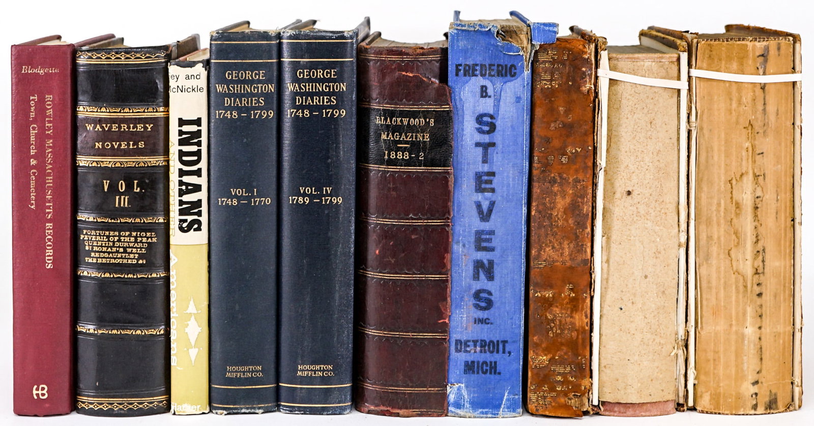 George Washington, Antique Leatherbound Books (1 of 4)