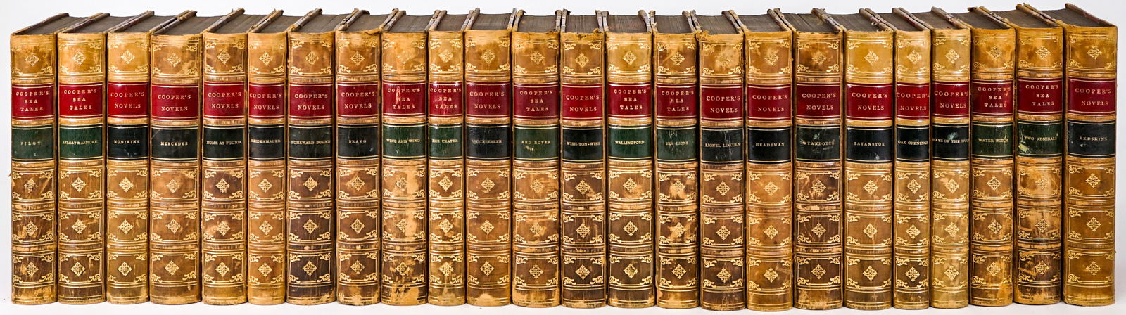 Coopers Novels Small Antique Leatherbound Books (1 of 3)