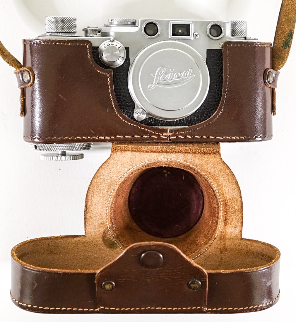 Leica IIIf DRP Ernst Leitz Wetzlar Germany w/Case (1 of 8)