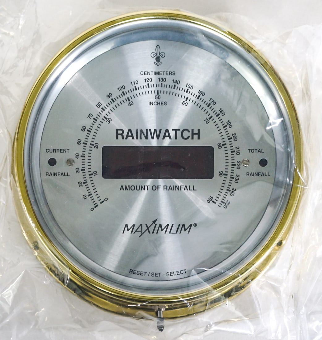 Maximum Rainwatch Brass Weather Instrument (1 of 3)