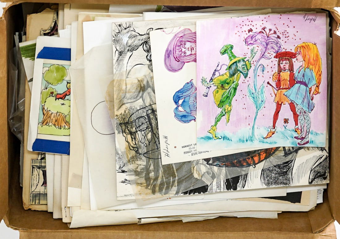 Herbert Leopold Archive Drawings, Studies & more (1 of 3)