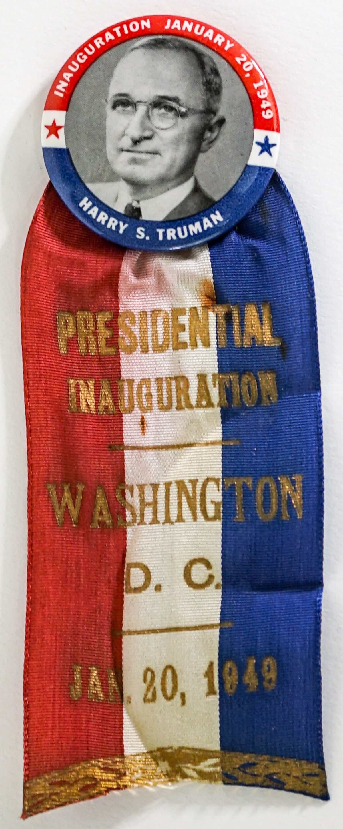 [Political Pinback Button] Harry Truman Inaugural (1 of 3)