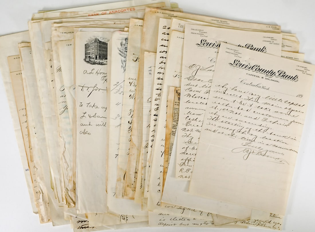 Antique Washington State Banks Letterhead (1 of 16)