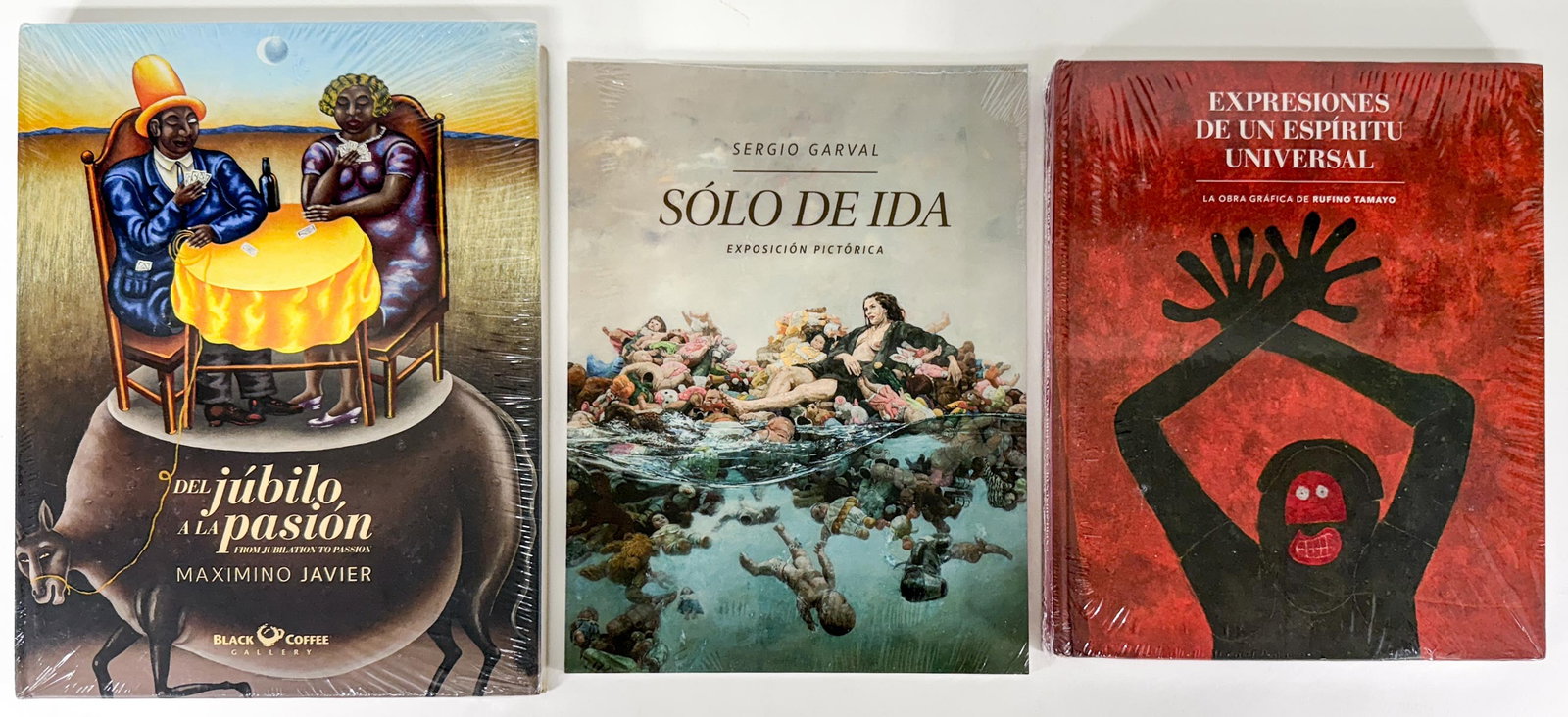 [Tamayo] Mexican Srt Books (Sealed): Includes 1. EXPRESIONES DE UN ESPÍRITU UNIVERSAL : LA OBRA GRÁFICA DE RUFINO TAMAYO (Factory Sealed). 2. DEL JUBILO A LA PASION FROM JUBILATION TO PASSIONMAXIMINO JAVIER (Factory Sealed). 3. Solo De