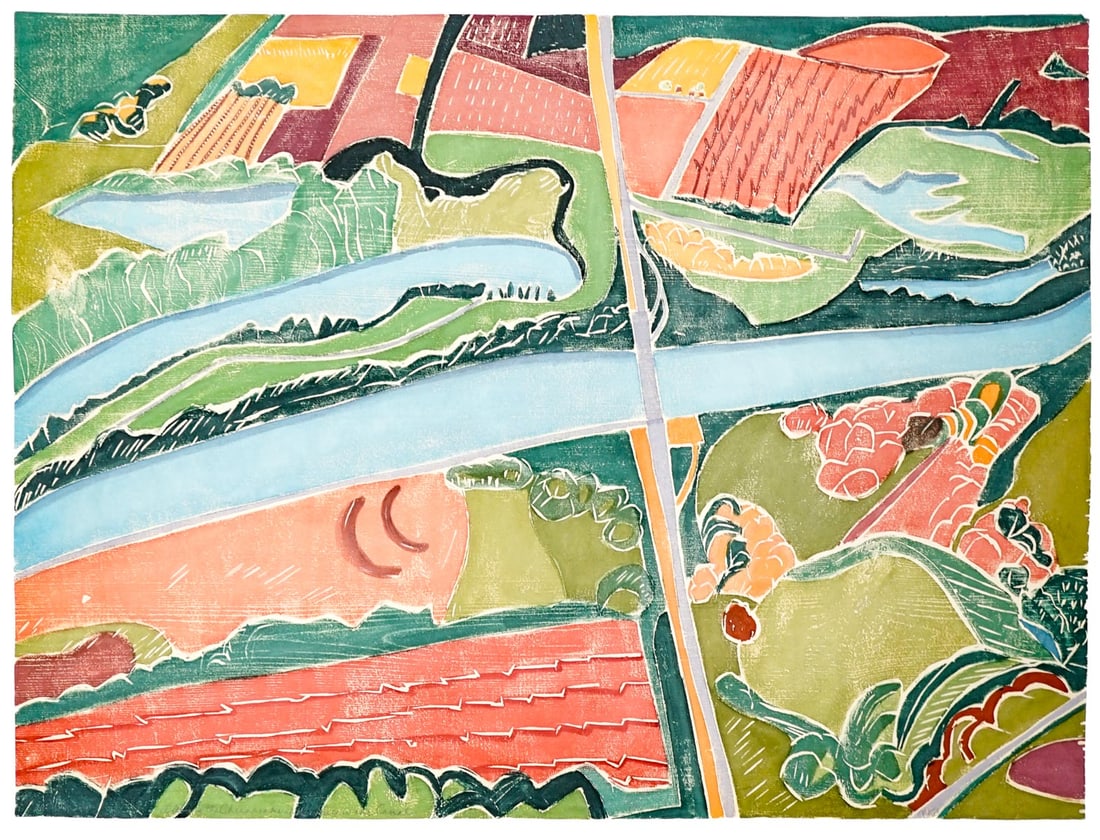 Aline Feldman Large Woodcut (1 of 6)