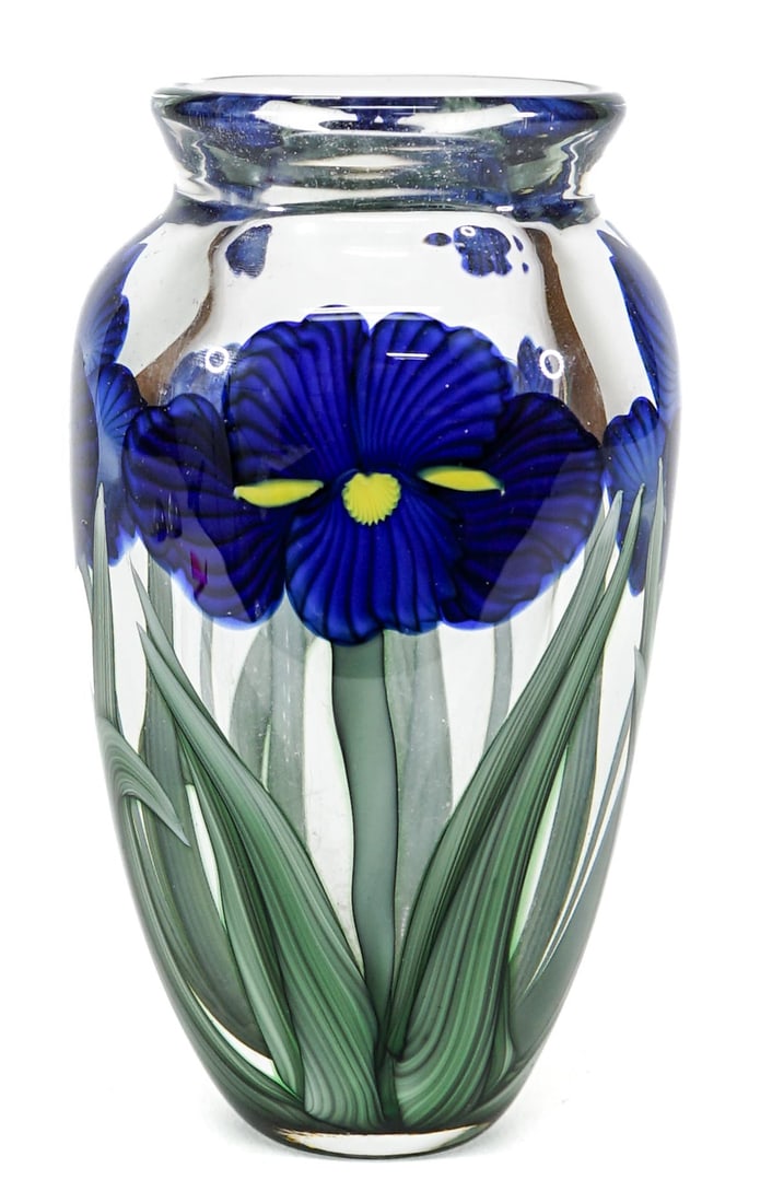 Orient and Flume Floral Paperweight 7.5 IN Vase (1 of 7)