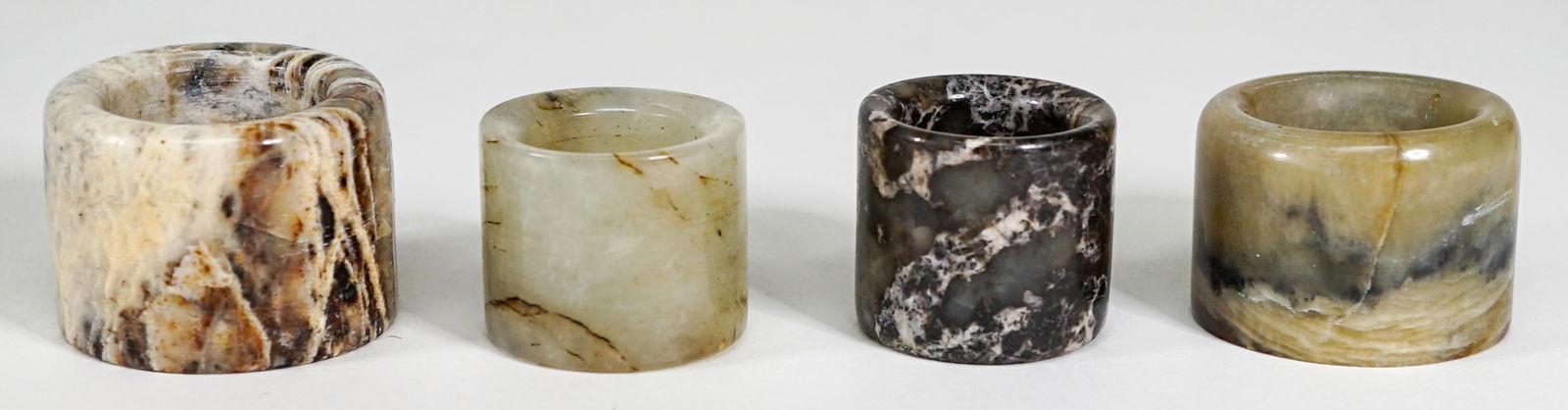 Jade (4) Archer's Rings - Size 9.25 to 15 (1 of 6)