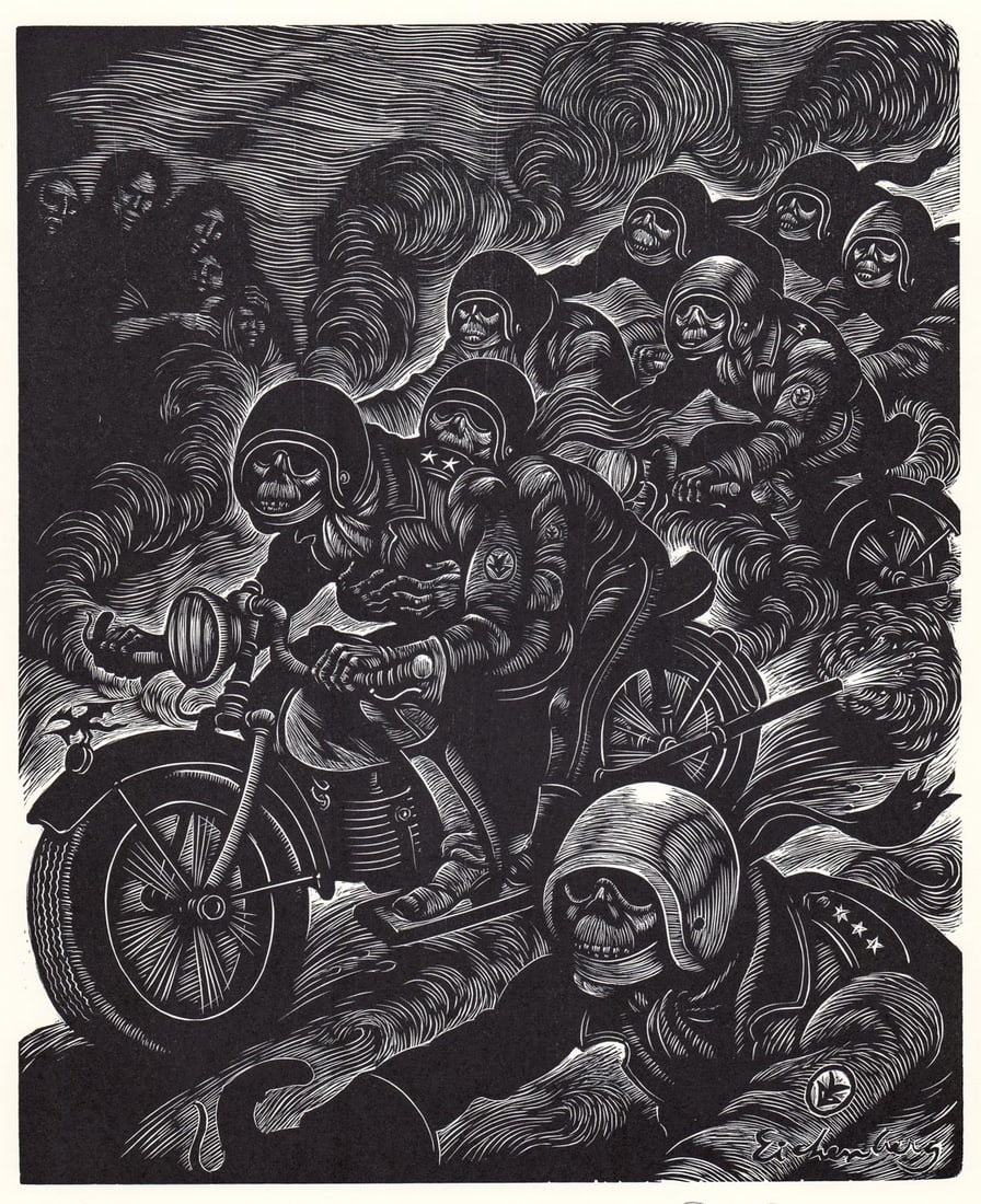 Fritz Eichenberg Wood Engraving SIGNED [Angels] (1 of 5)