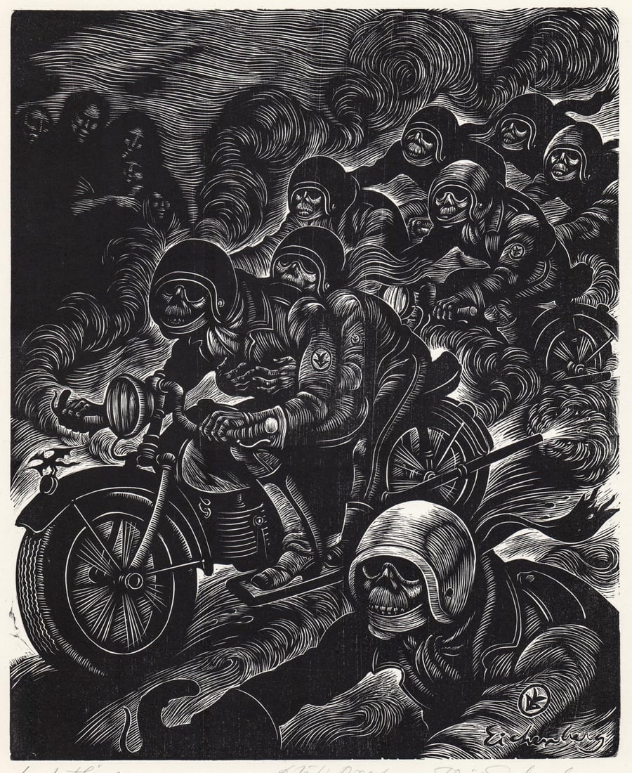Fritz Eichenberg Engraving AP SIGNED [Last Fling] (1 of 5)