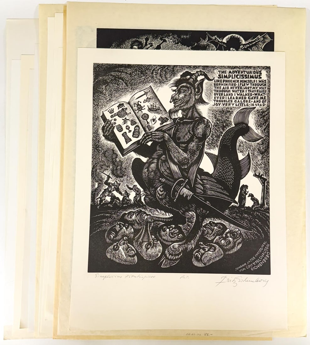 Fritz Eichenberg (12) Wood Engravings SIGNED (1 of 13)