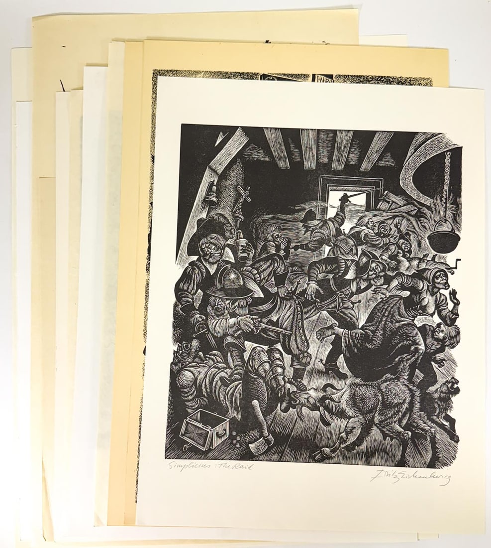 Fritz Eichenberg (12) Wood Engravings SIGNED (1 of 13)