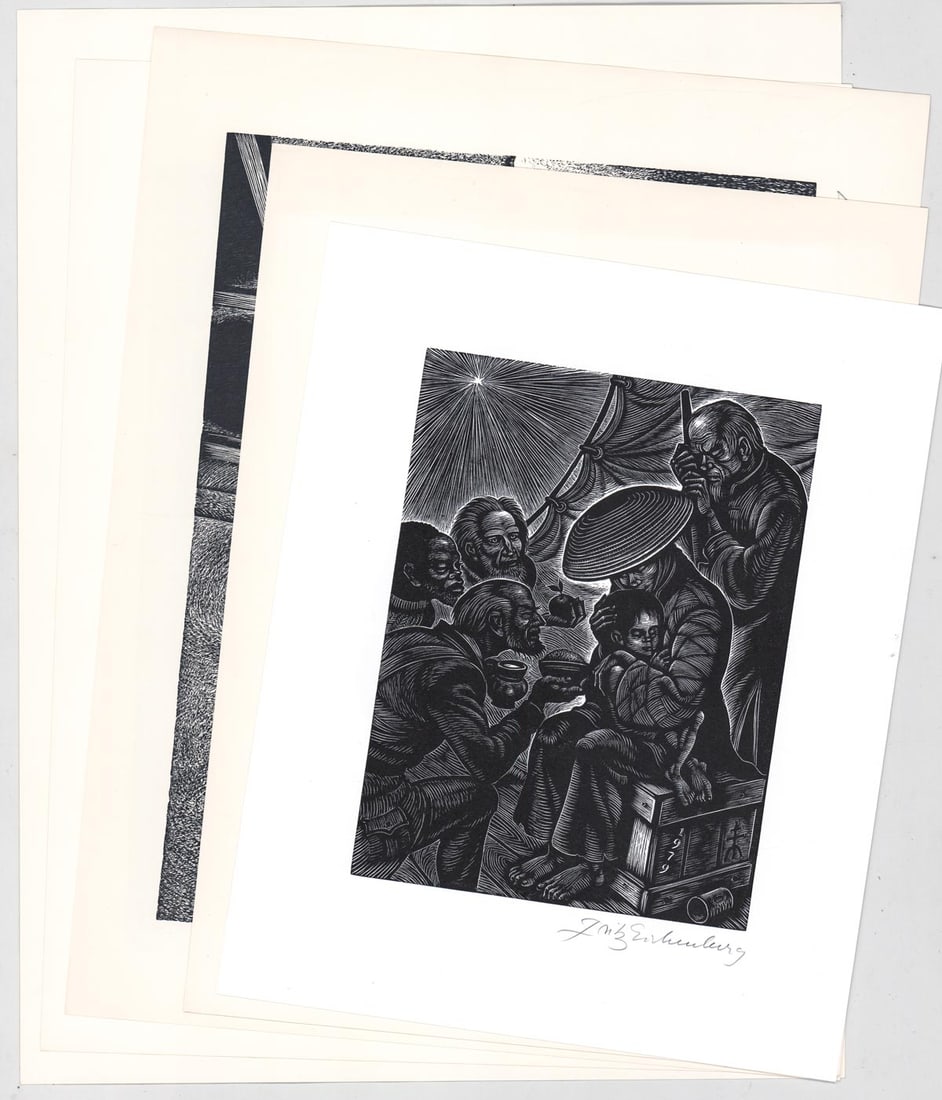 Fritz Eichenberg (5) Engravings [Children] (1 of 6)