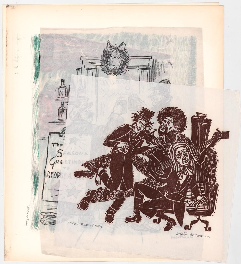 Artist Signed (4) Prints [Alfredo Zalce] (1 of 5)