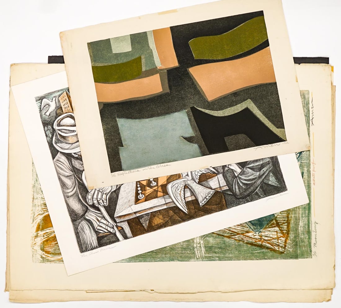 Irving Amen Signed Prints (8 works) (1 of 9)