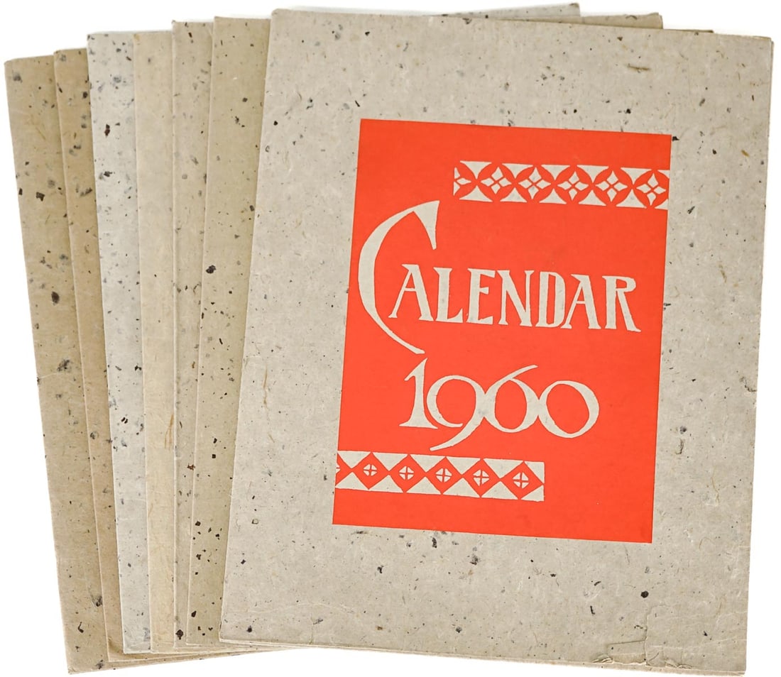 Vintage Keisuke Serizawa (7) Calendars UNUSED (1 of 14)