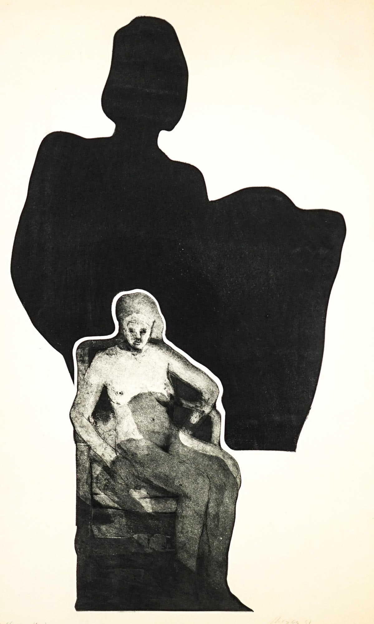 Michael Mazur. The Model. Large Etching (1 of 4)