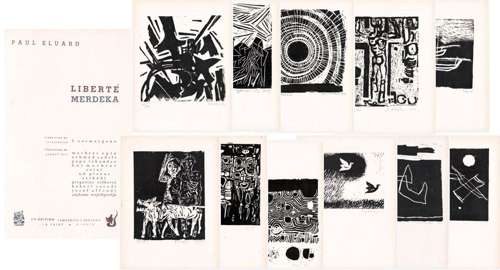 Liberte Merdeka (11) Prints SIGNED [Paul Eluard] (1 of 17)