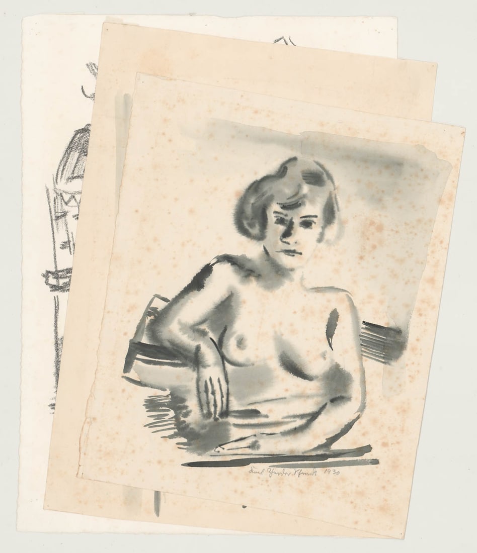 Illegibly Signed WPA Era (2) Originals (1) Litho (1 of 10)