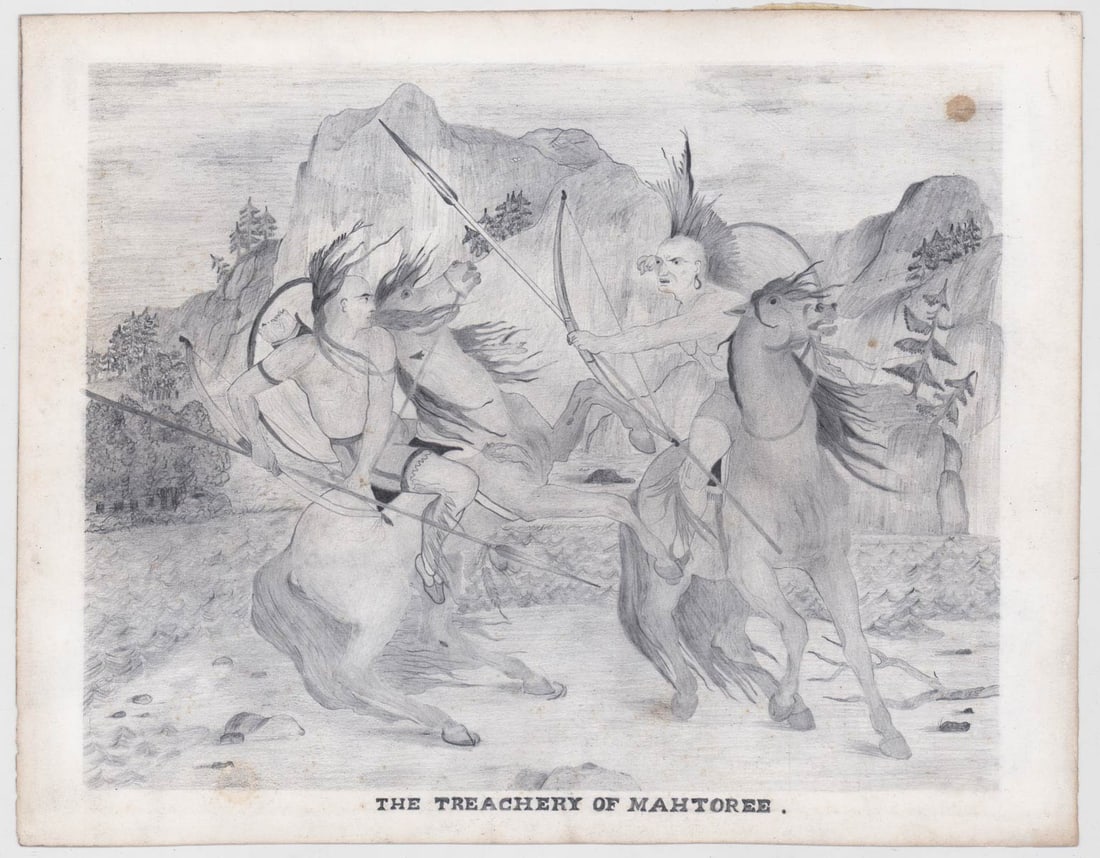 The Treachery of Mahtoree Original Charcoal (1 of 4)