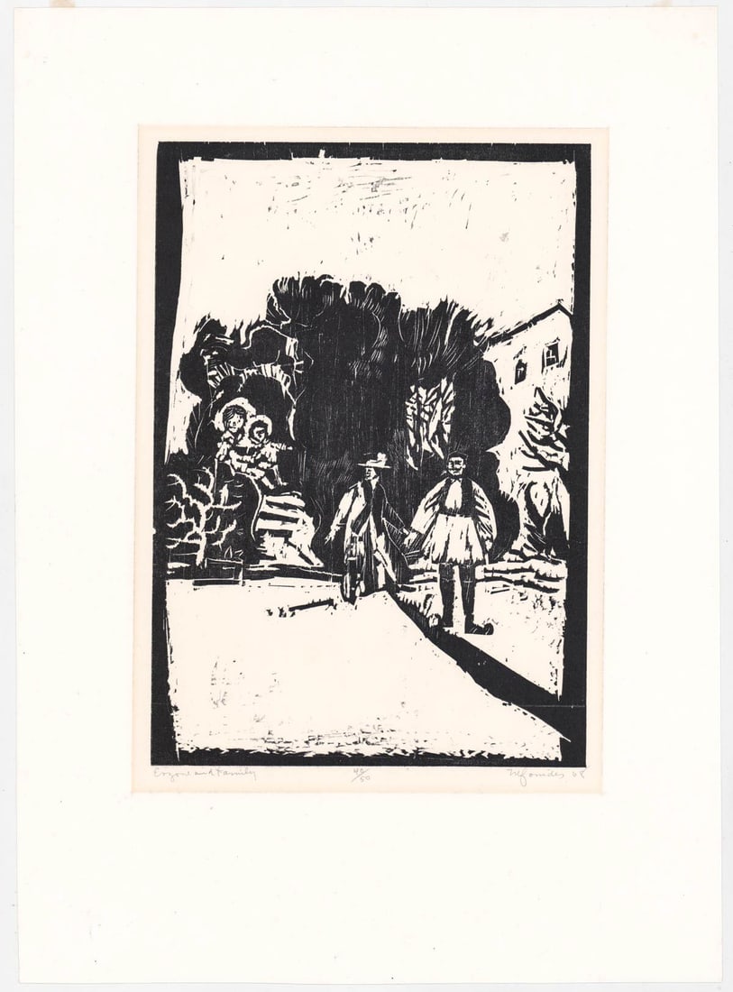 Steven Trefonides Woodcut S/N [Ezone & Family] (1 of 3)