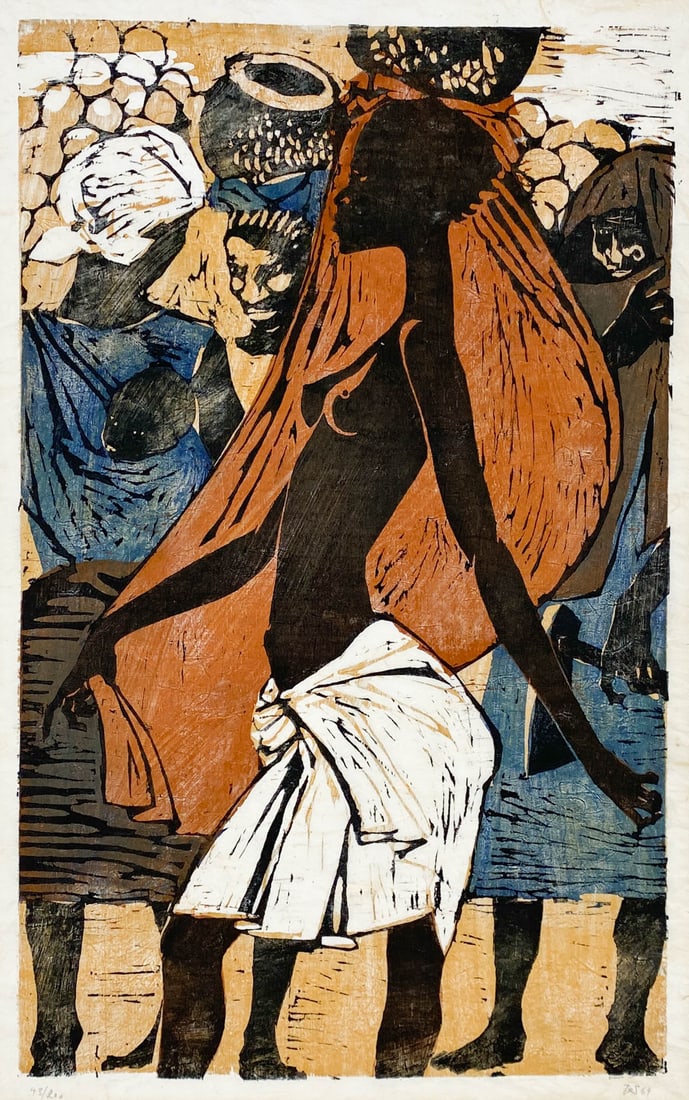 Wolfgang Weber Large Woodcut (1 of 5)