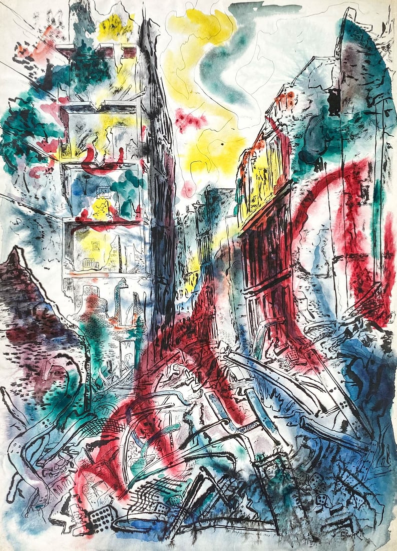 Lawrence Kupferman Original Mixed Media/Paper (1 of 5)