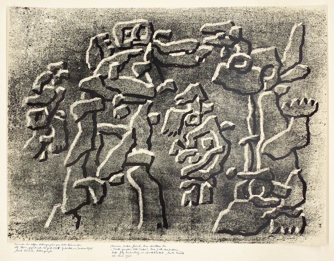 Erich Mönch Signed Lithograph (1965) (1 of 4)