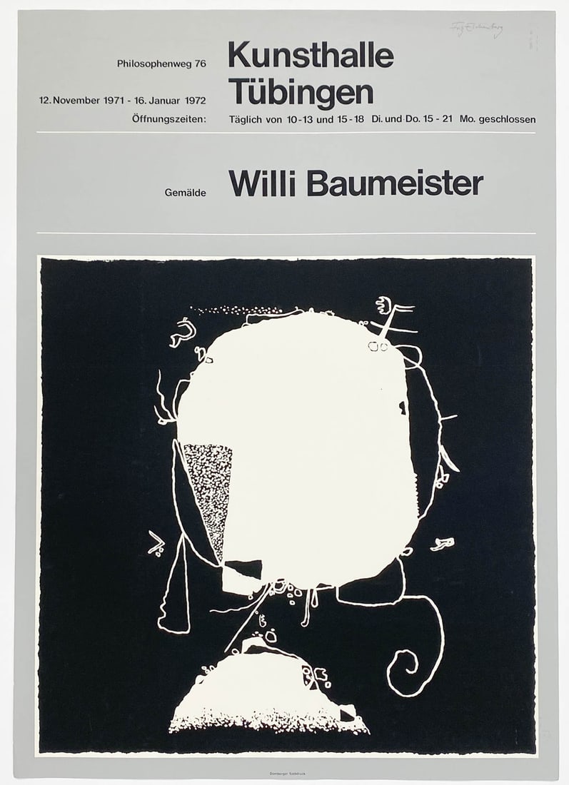 Willi Baumeister Exhibition Poster (1972) (1 of 3)