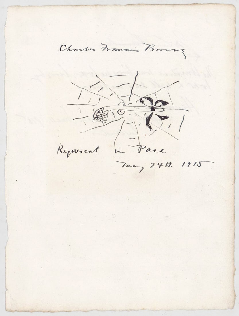 Charles Francis Browne Original Drawing 1915 (1 of 4)