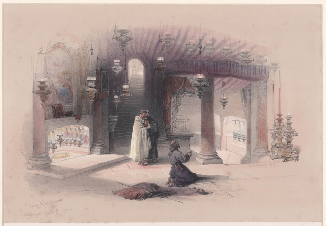 David Roberts Lithograph [Shrine of the Nativity] (1 of 5)
