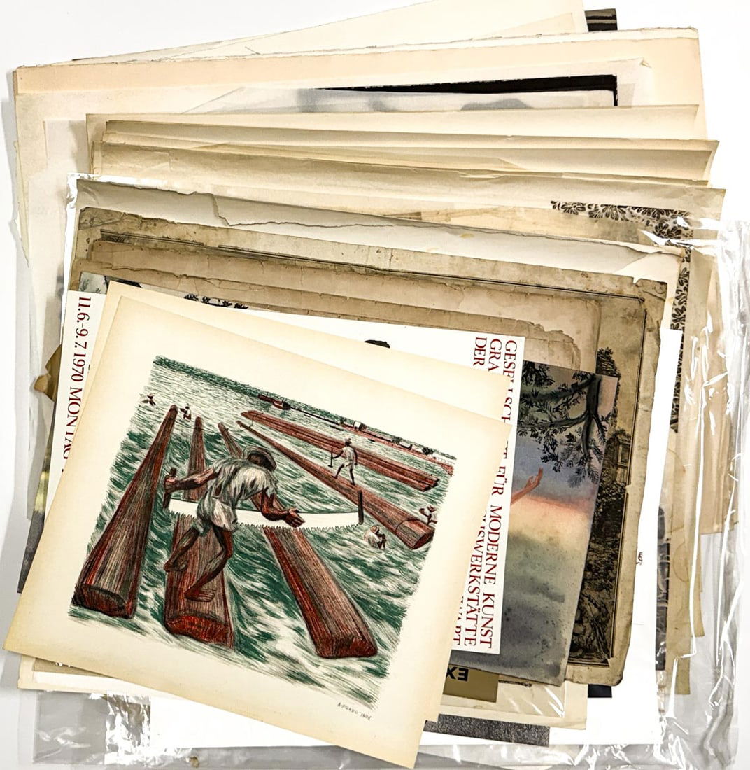 Box of Assorted Vintage Prints & Posters (1 of 7)