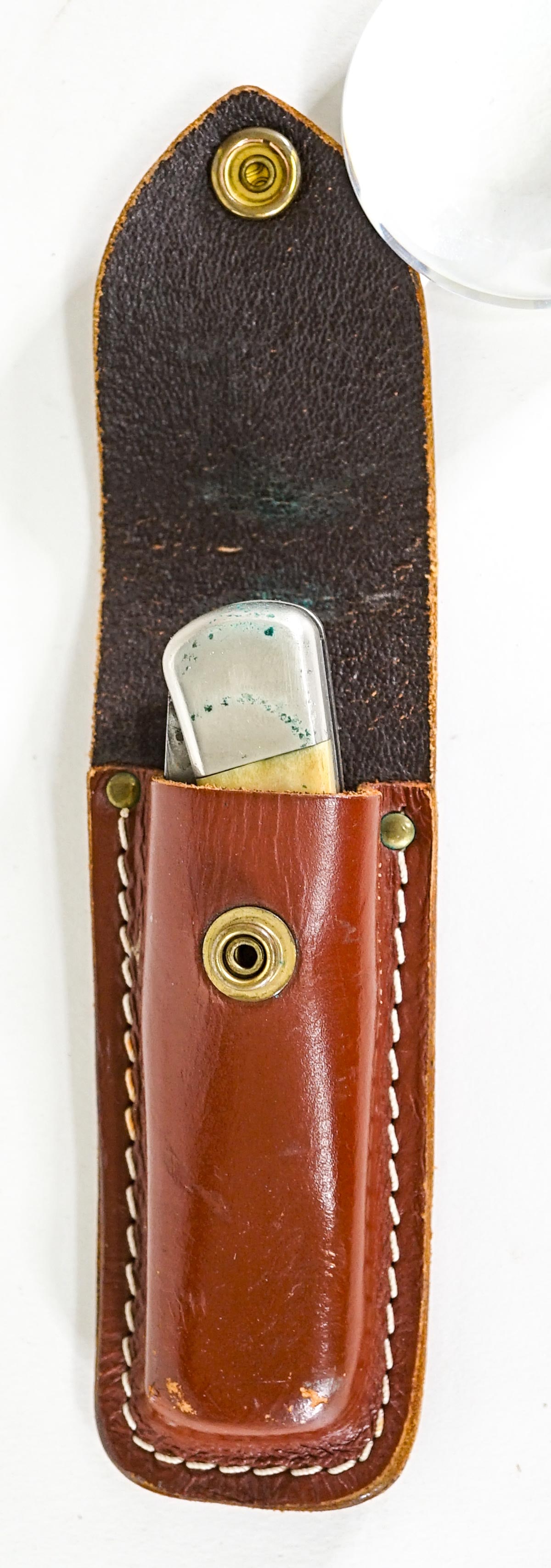 Folding Knife with Leather Case [Duck] (1 of 8)