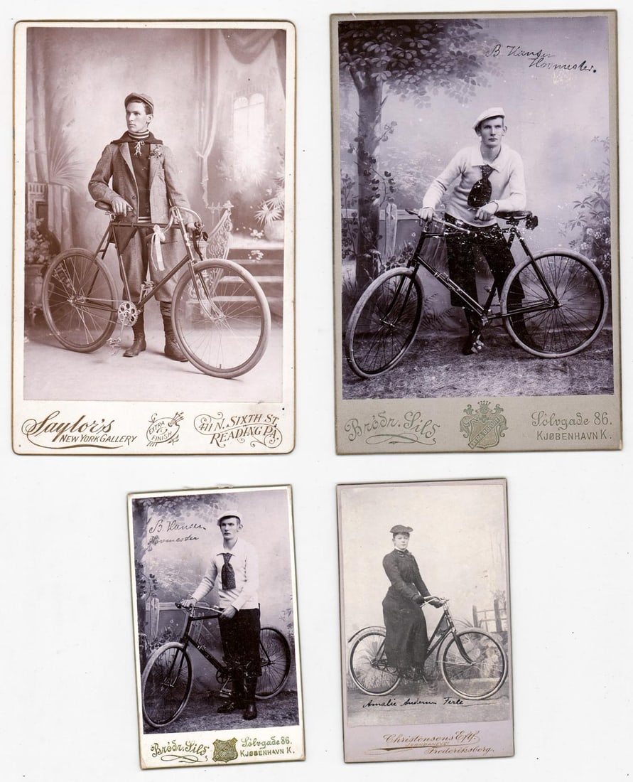 Antique (4) Antique Photographic Images [Bicycle] (1 of 9)