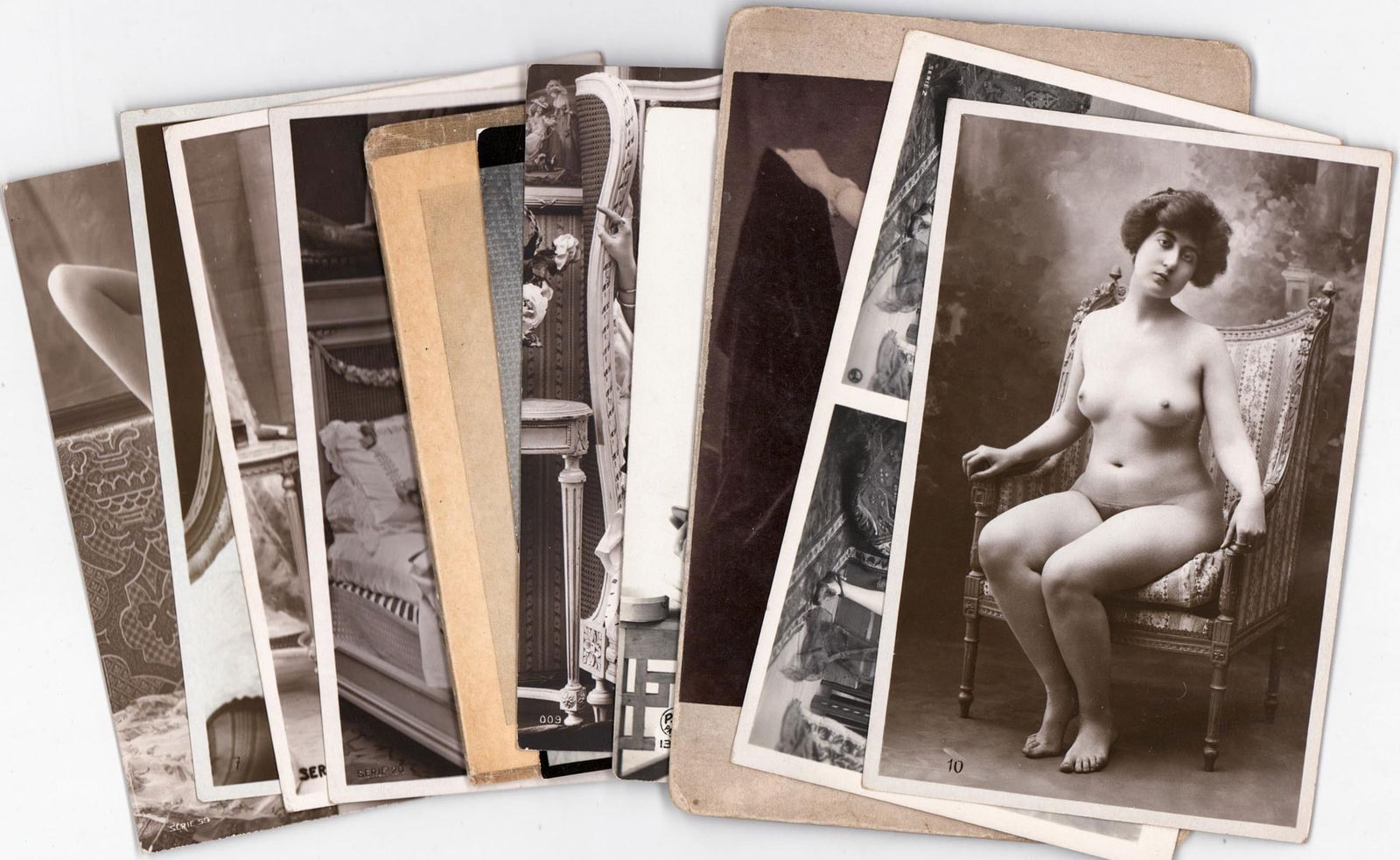 Risque (11 PCS) Antique Postcards and Photos (1 of 9)